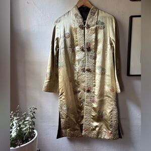 Elegant Gold Embroidered Coat